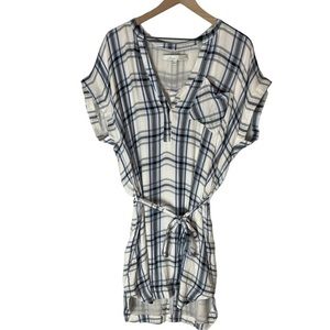 Lovers and friends plaid button down dress